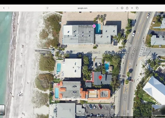 "dunes" Gulf-view Historic Beachside 1/1 Holiday home *
